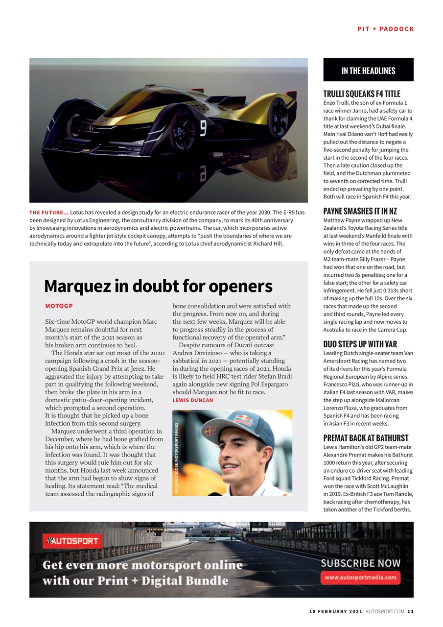 Autosport Preview Pages