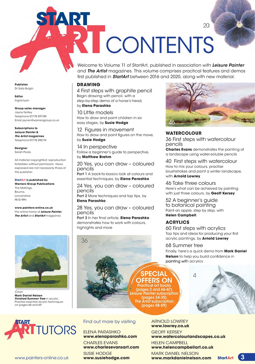 Start Art Preview Pages