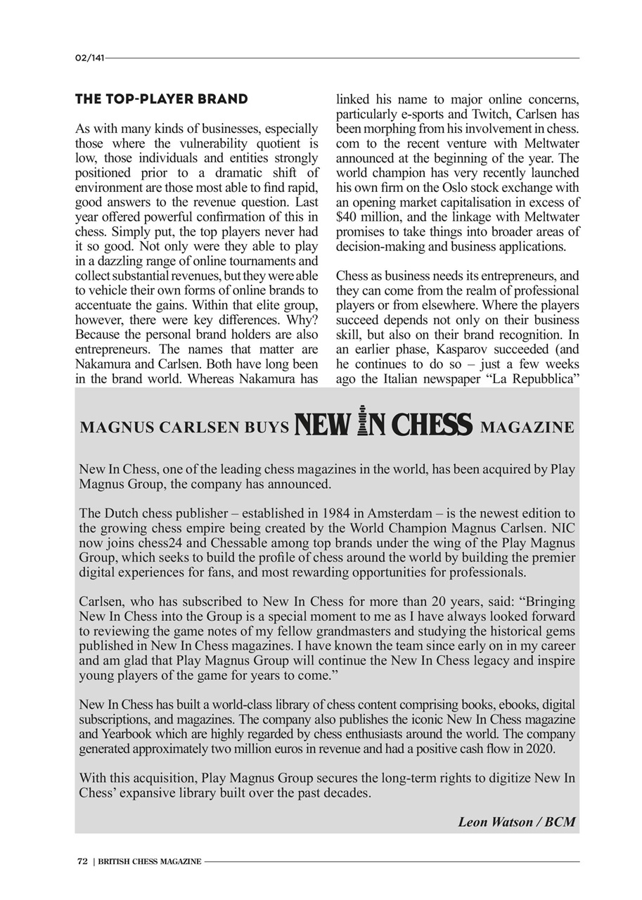 British Chess Magazine Preview Pages