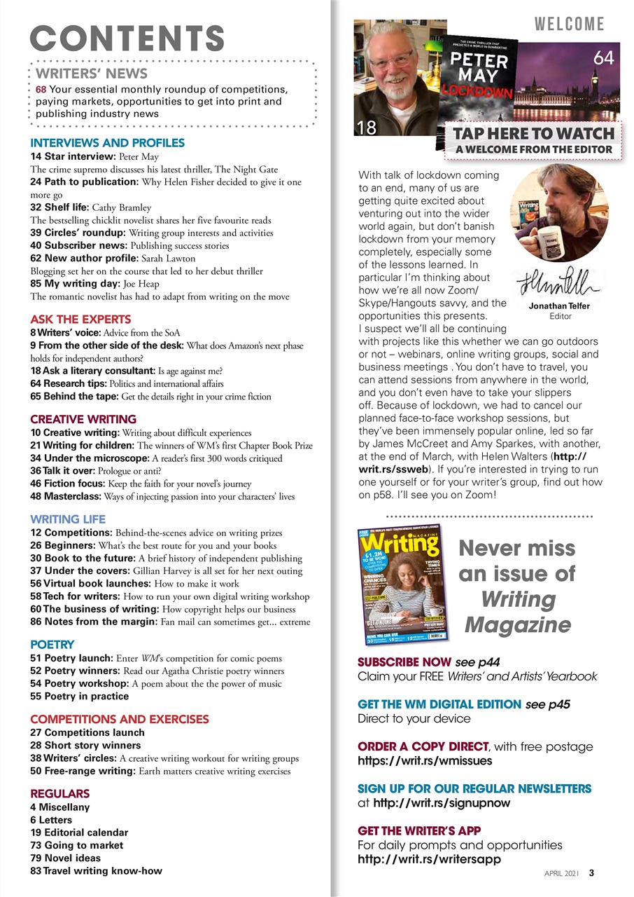 Writing Magazine Preview Pages