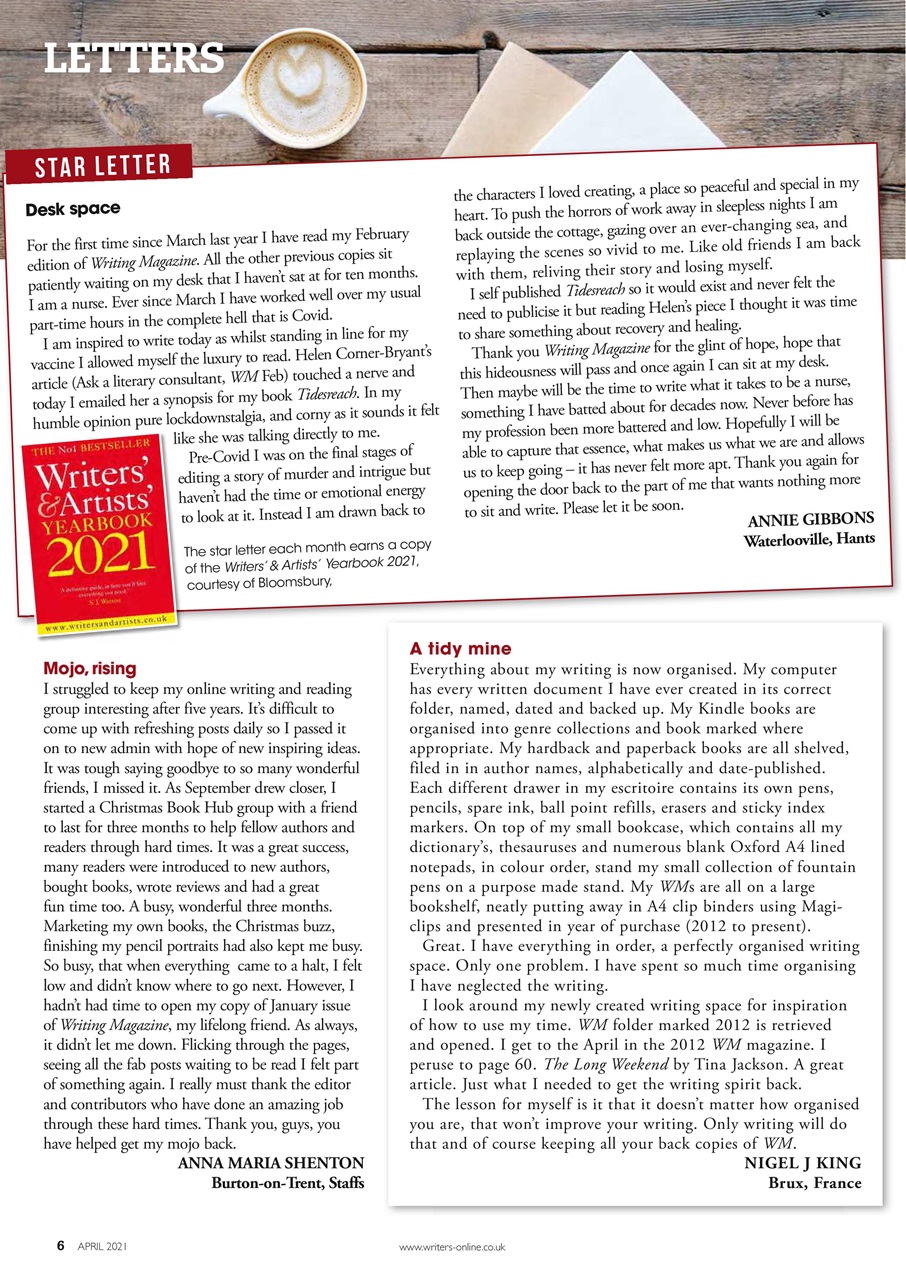 Writing Magazine Preview Pages