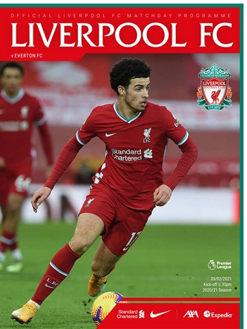 Liverpool FC Programmes issue vs Everton 20/21