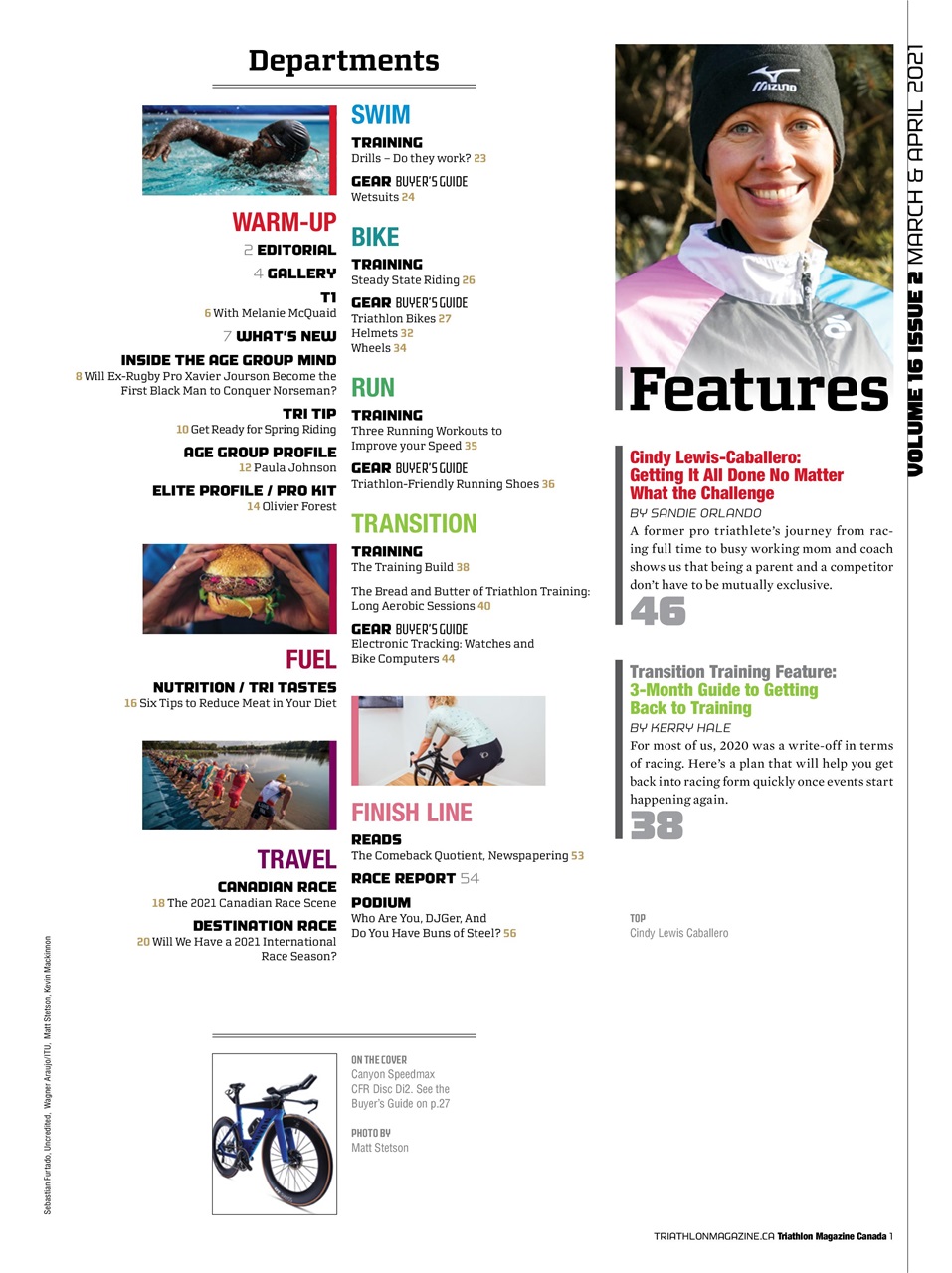 Triathlon Magazine Canada Preview Pages