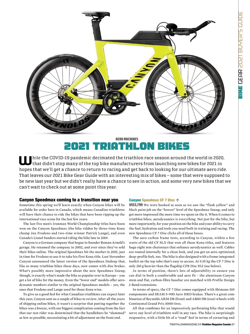 Triathlon Magazine Canada Preview Pages