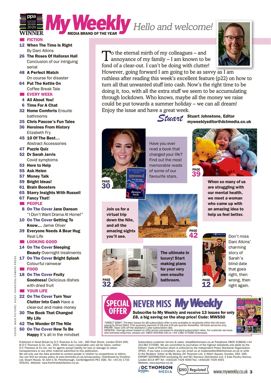 My Weekly Preview Pages