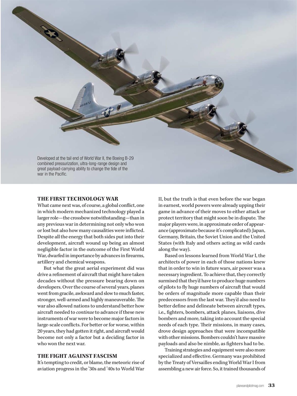 Plane & Pilot Preview Pages