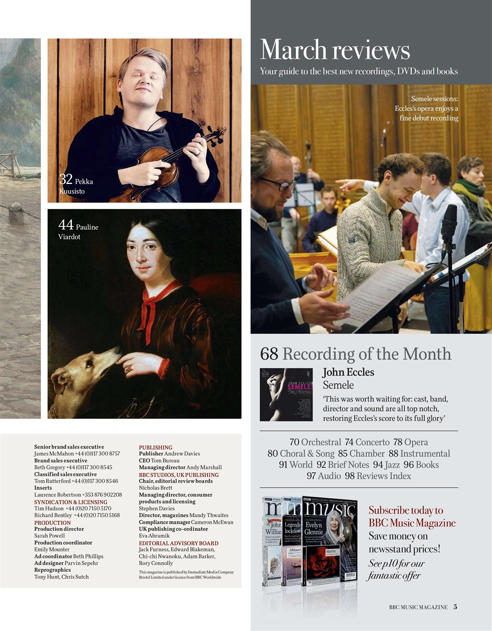 BBC Music Magazine Preview Pages