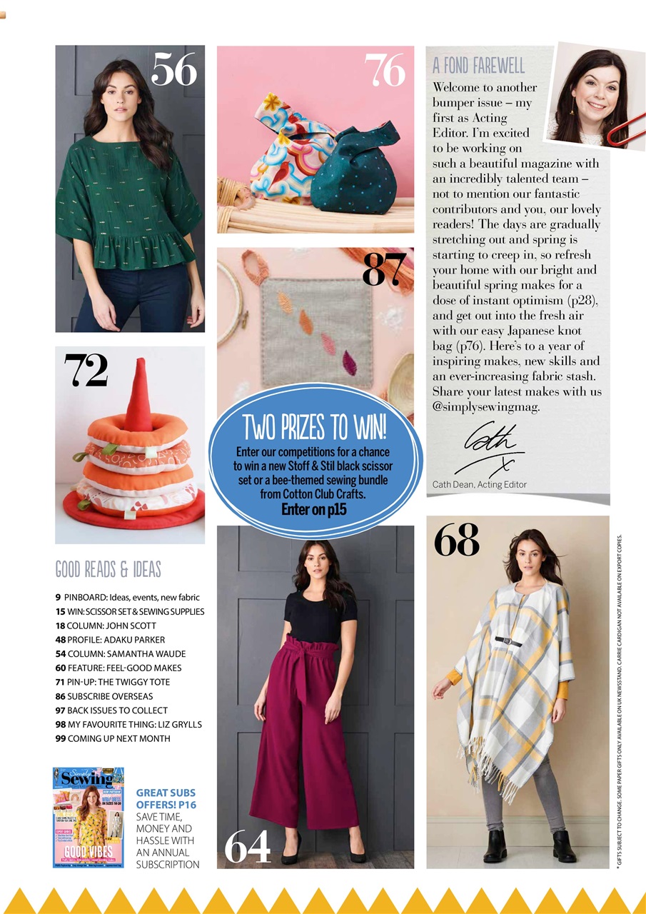 Simply Sewing Preview Pages