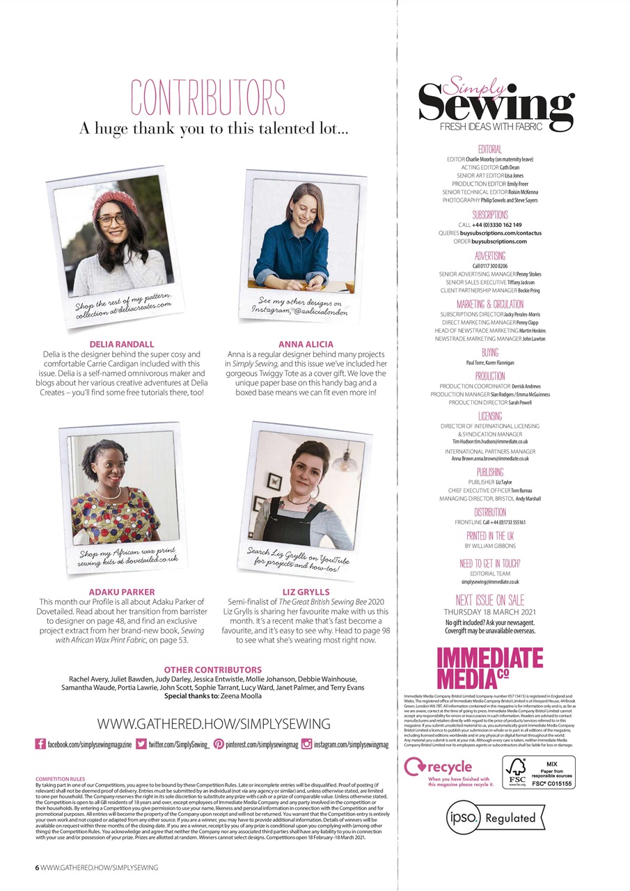 Simply Sewing Preview Pages