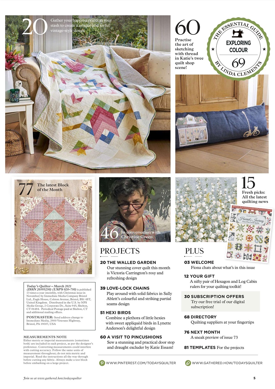 Today’s Quilter Preview Pages
