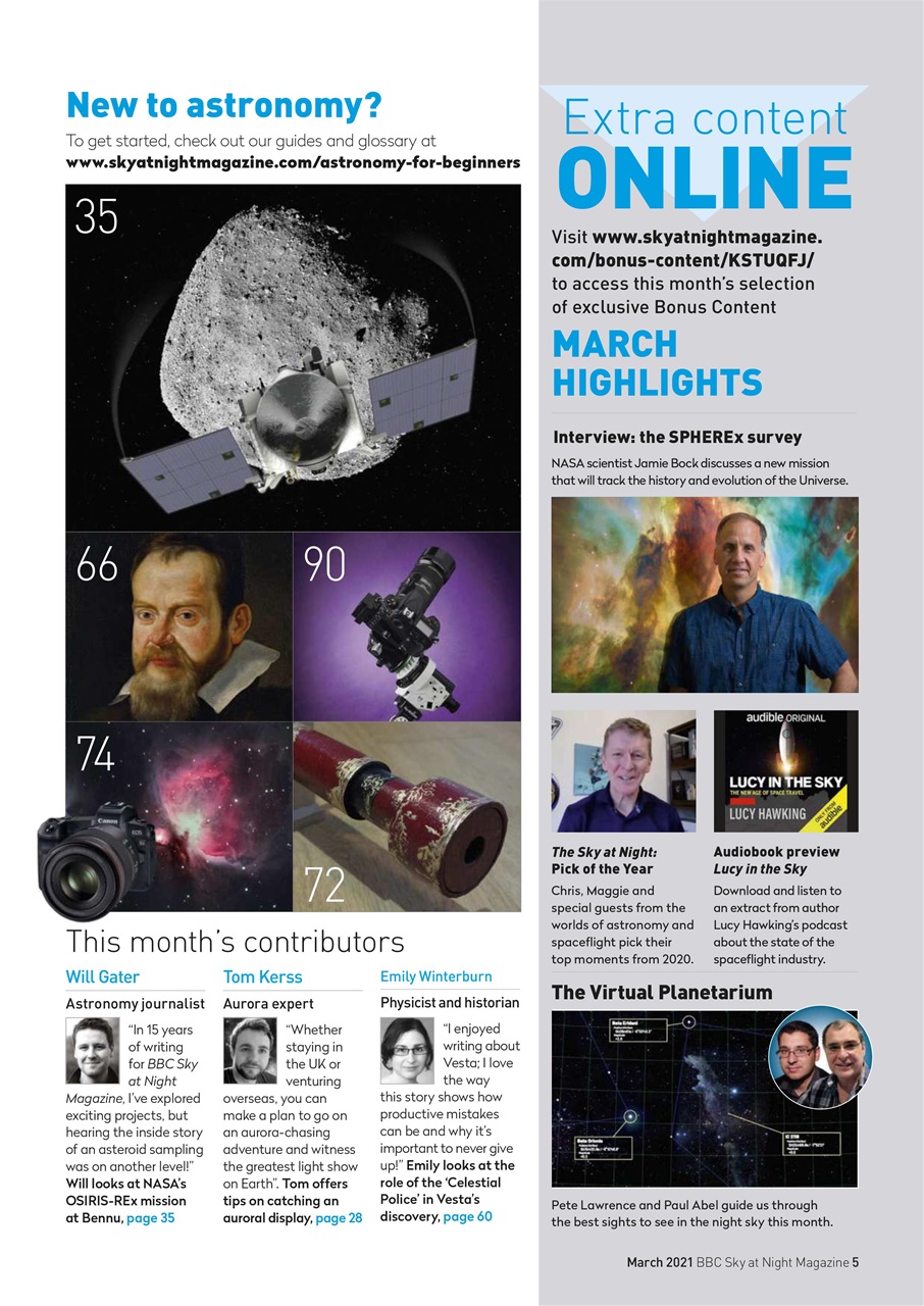 BBC Sky at Night Magazine Preview Pages