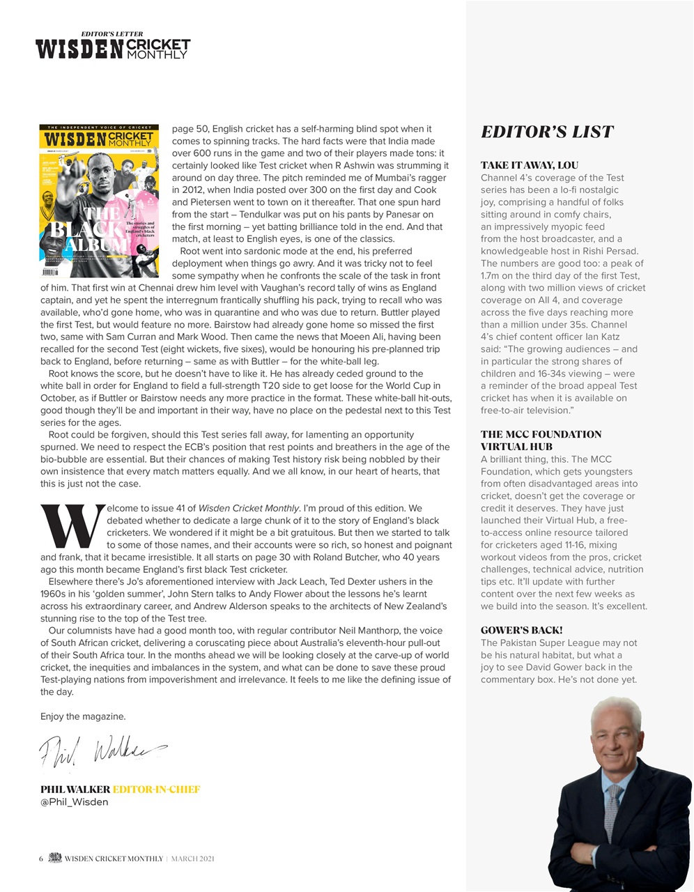 Wisden Cricket Monthly Preview Pages