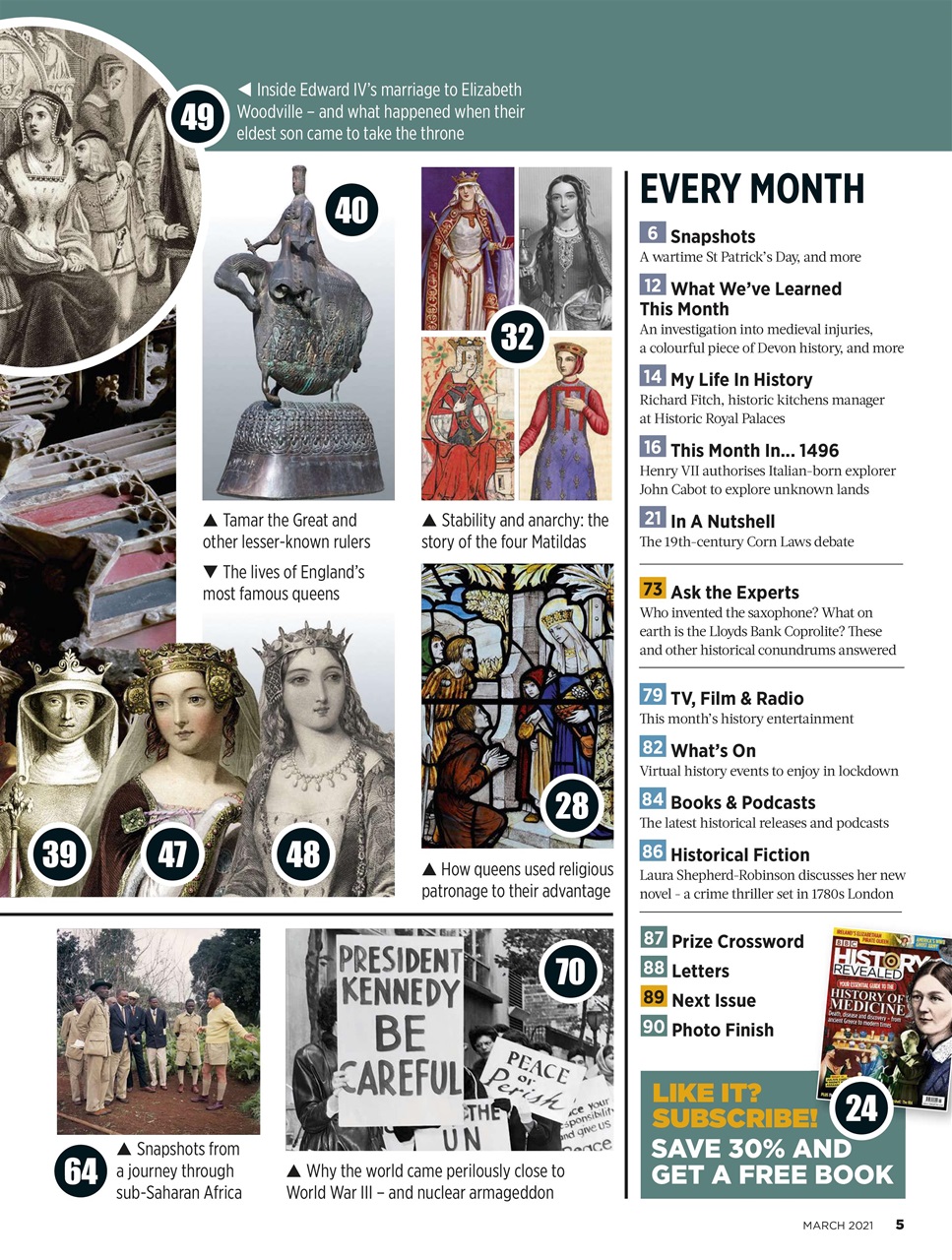 BBC History Revealed Magazine Preview Pages