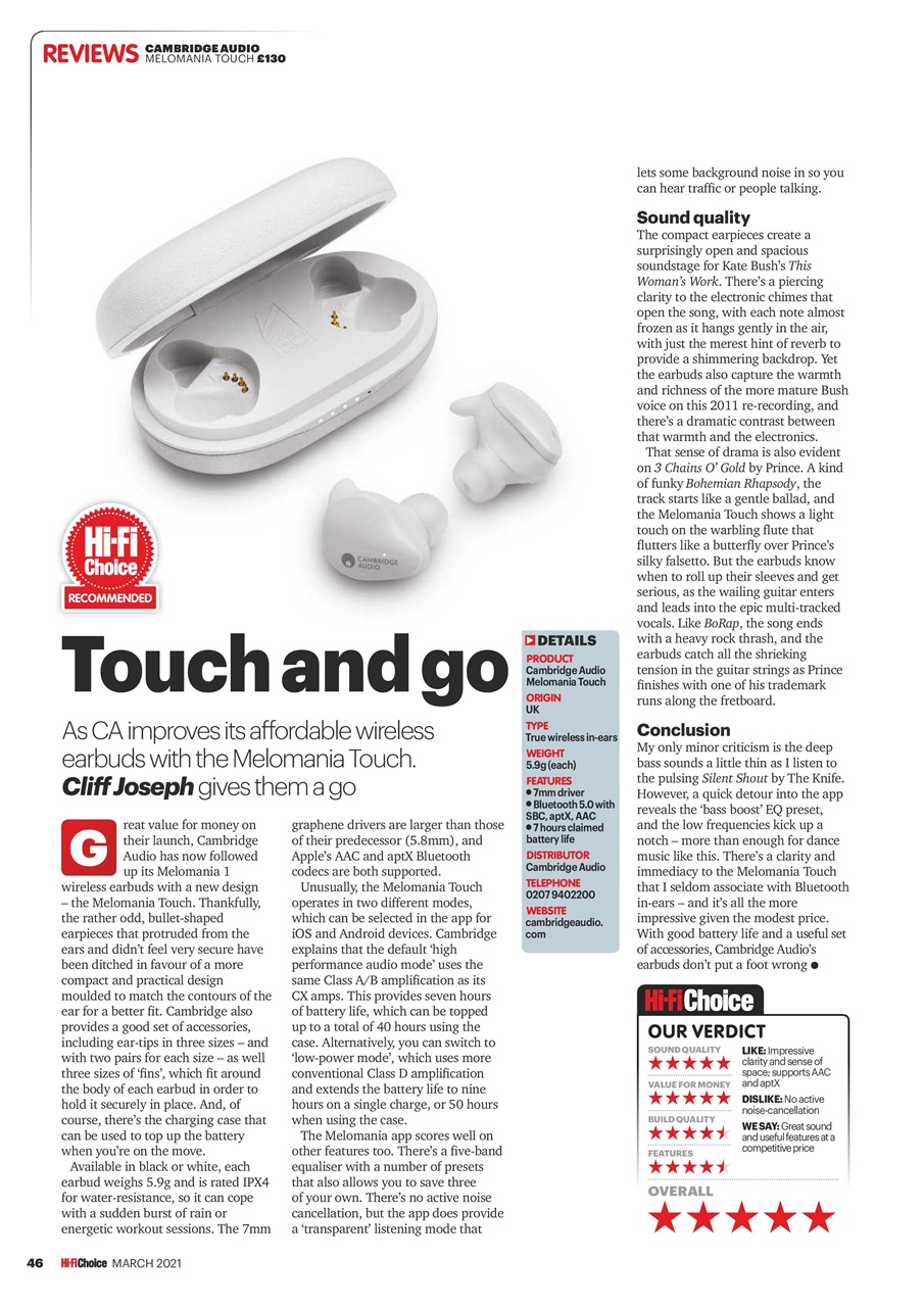 Hi-Fi Choice Preview Pages