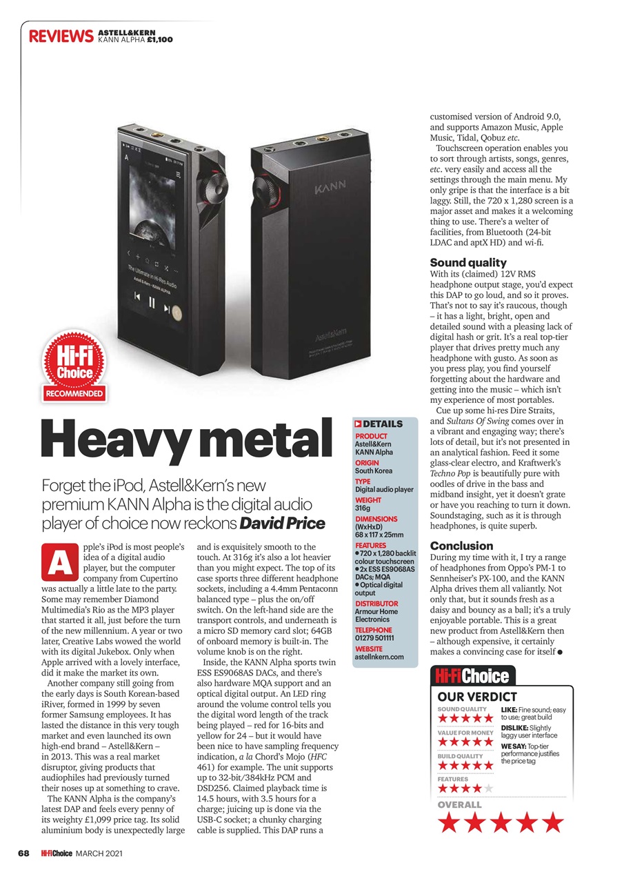 Hi-Fi Choice Preview Pages