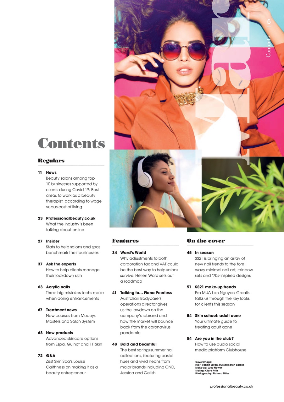 Professional Beauty Preview Pages