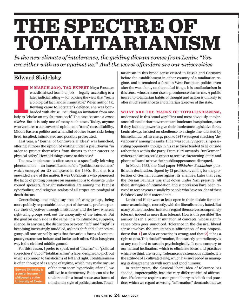 The Critic Preview Pages