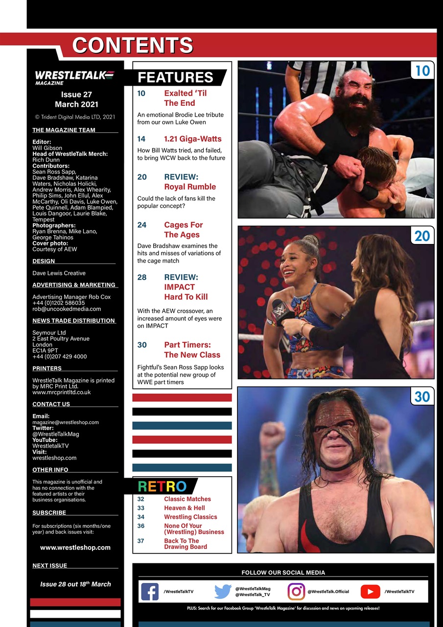 Wrestletalk Magazine Preview Pages