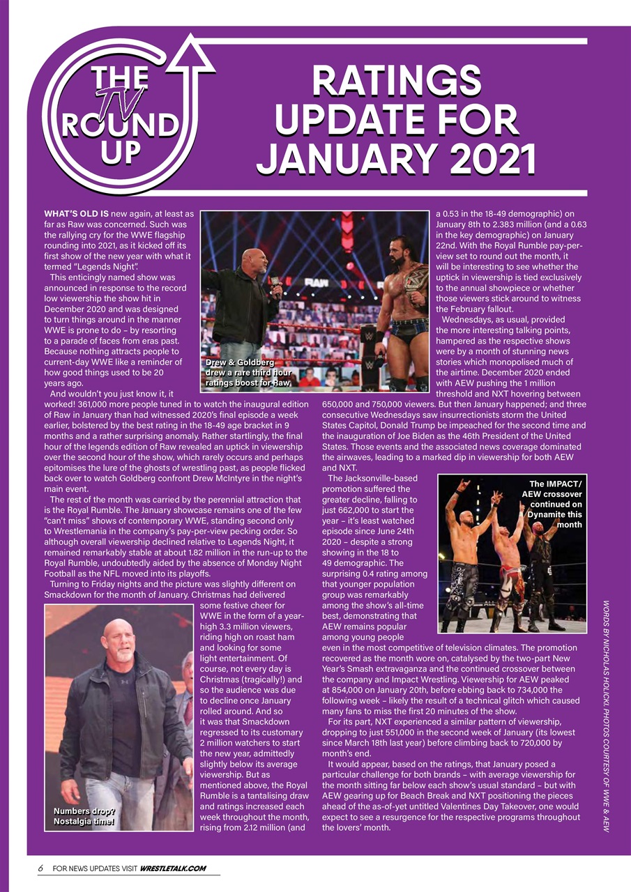 Wrestletalk Magazine Preview Pages