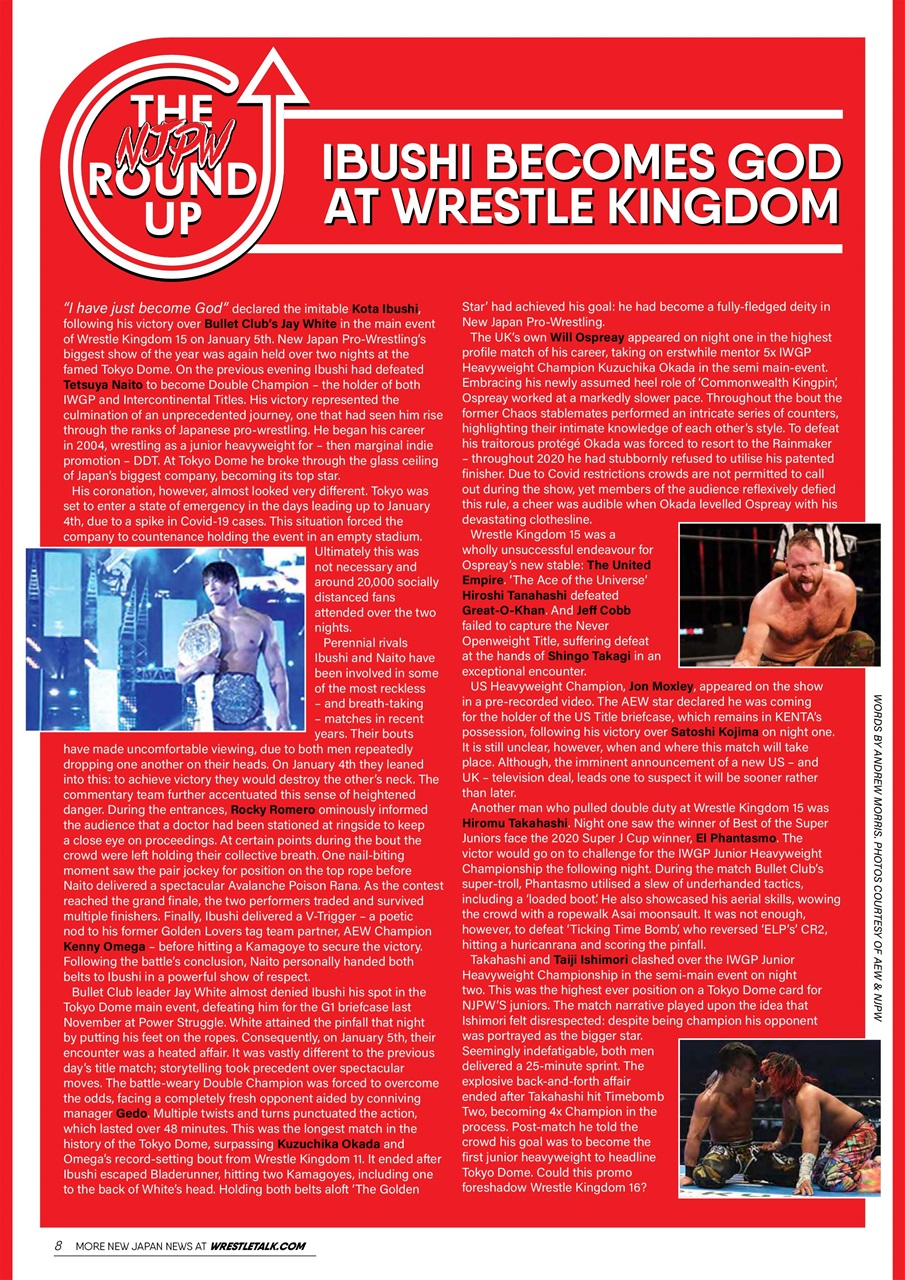 Wrestletalk Magazine Preview Pages