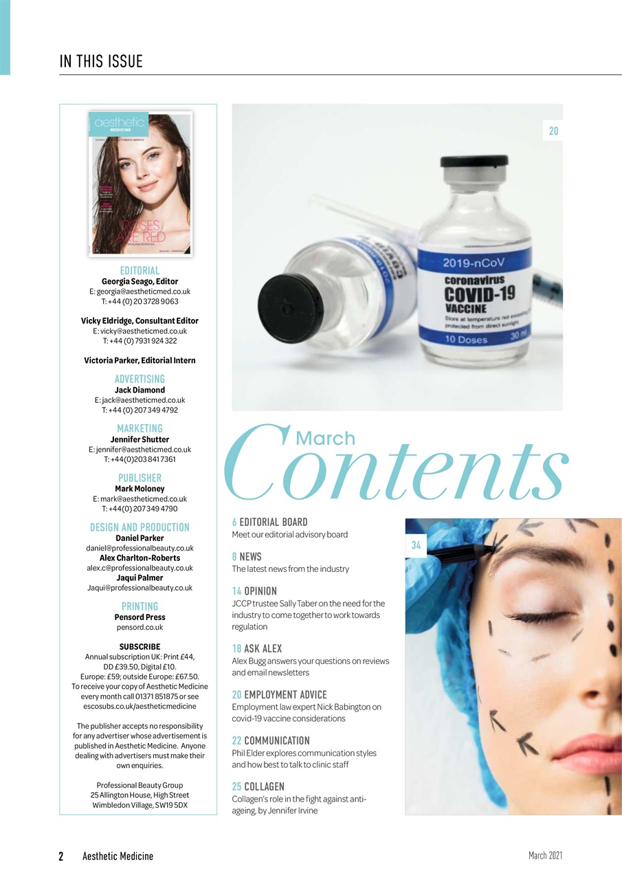 Aesthetic Medicine Preview Pages