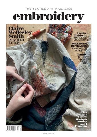 Embroidery Magazine issue Mar/Apr 21