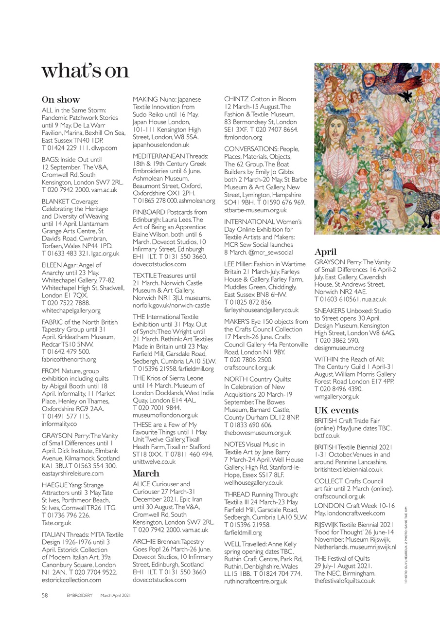Embroidery Magazine Preview Pages