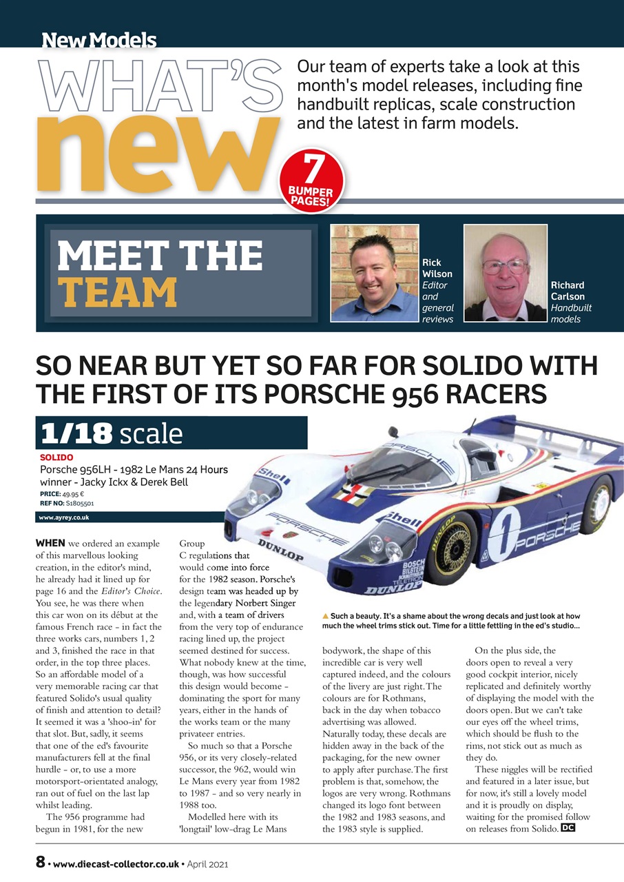 Diecast Collector Preview Pages