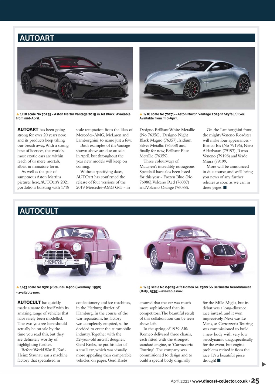 Diecast Collector Preview Pages
