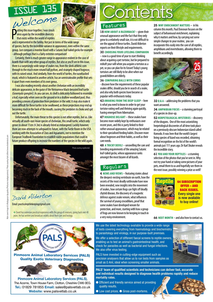 Practical Reptile Keeping Preview Pages