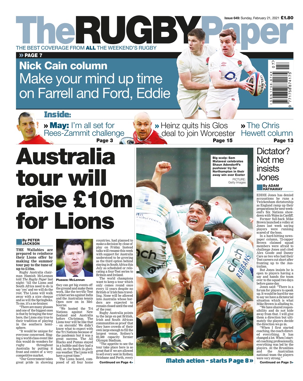 The Rugby Paper Preview Pages