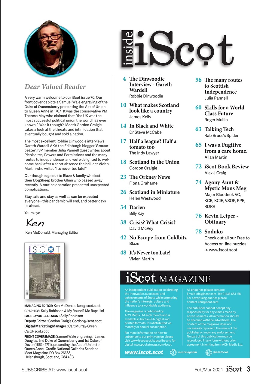 iScot Magazine Preview Pages