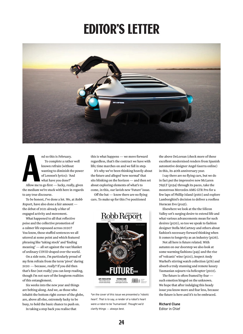 Robb Report Australia & New Zealand Preview Pages