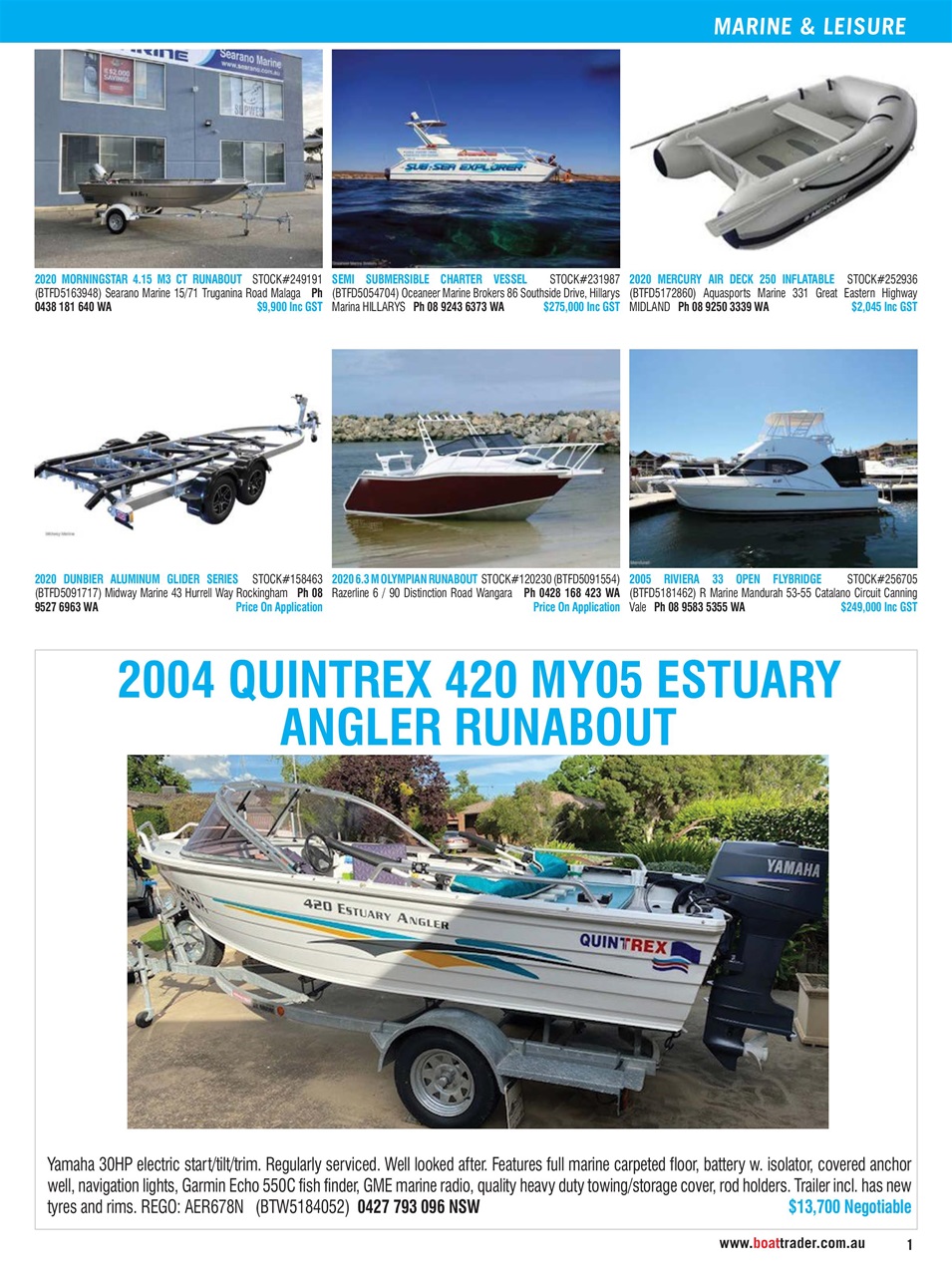 Boat Trader Australia Preview Pages