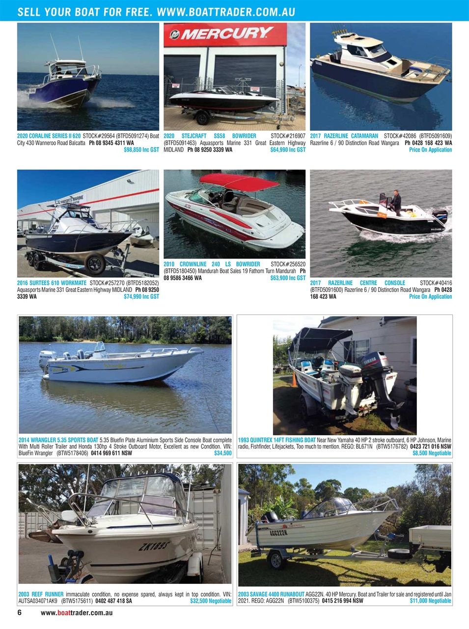 Boat Trader Australia Preview Pages