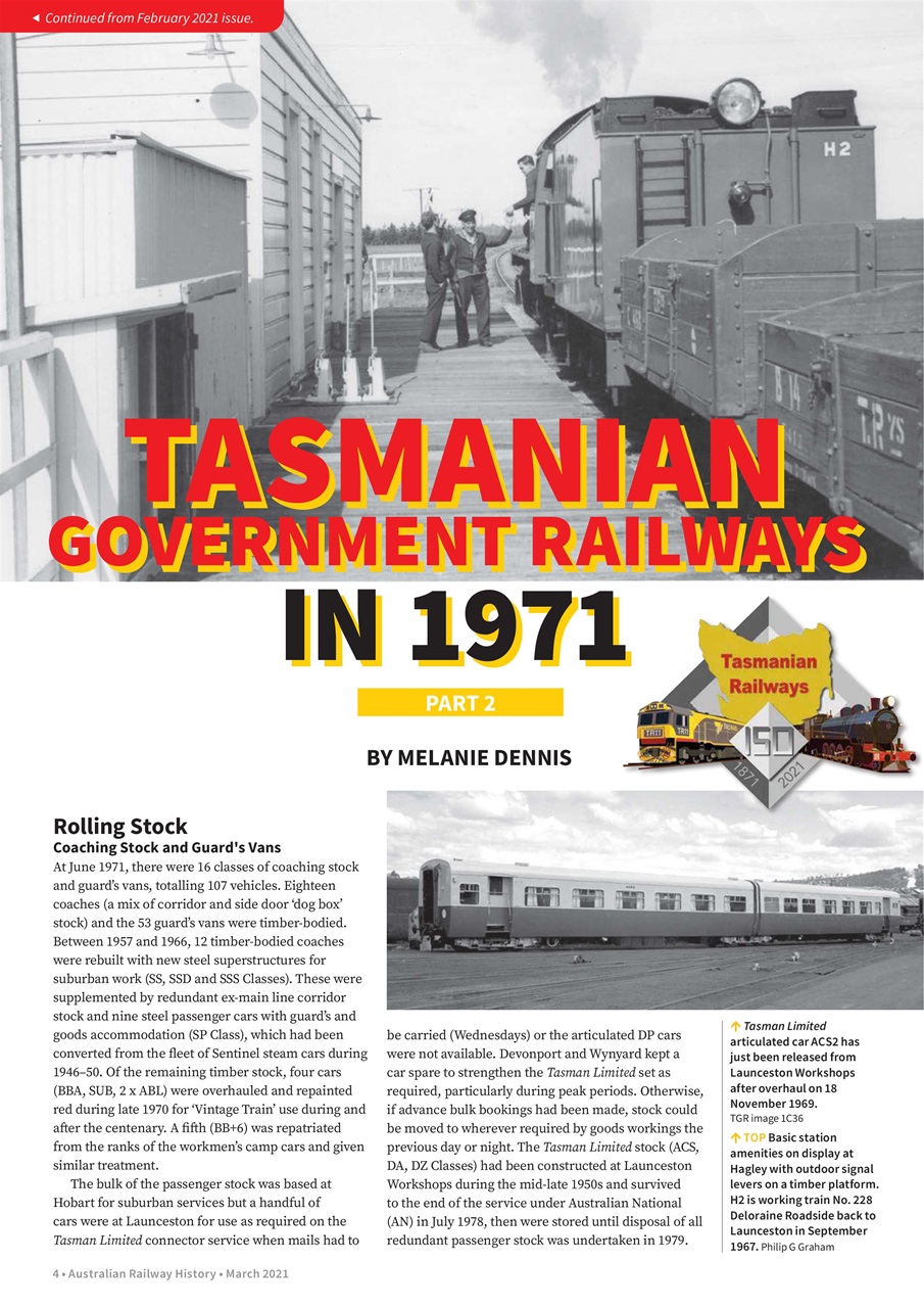 Australian Railway History Preview Pages