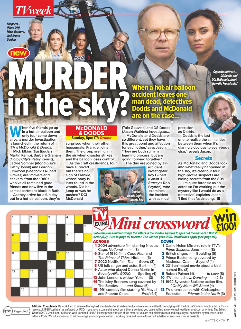 What's on TV Preview Pages