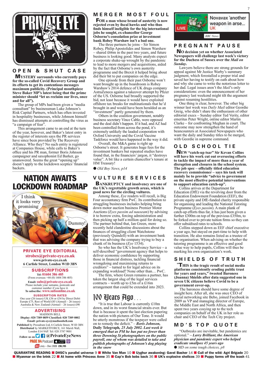 Private Eye Preview Pages