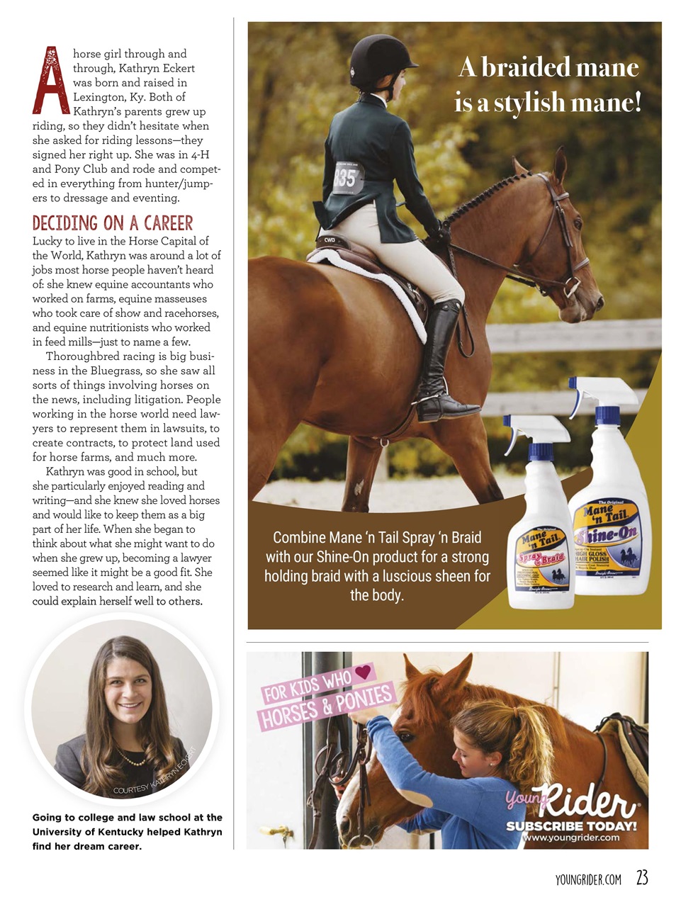 Young Rider Magazine Preview Pages