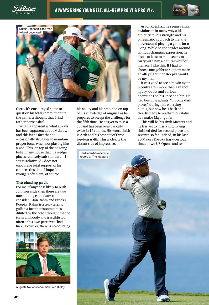 Golf Monthly Preview Pages