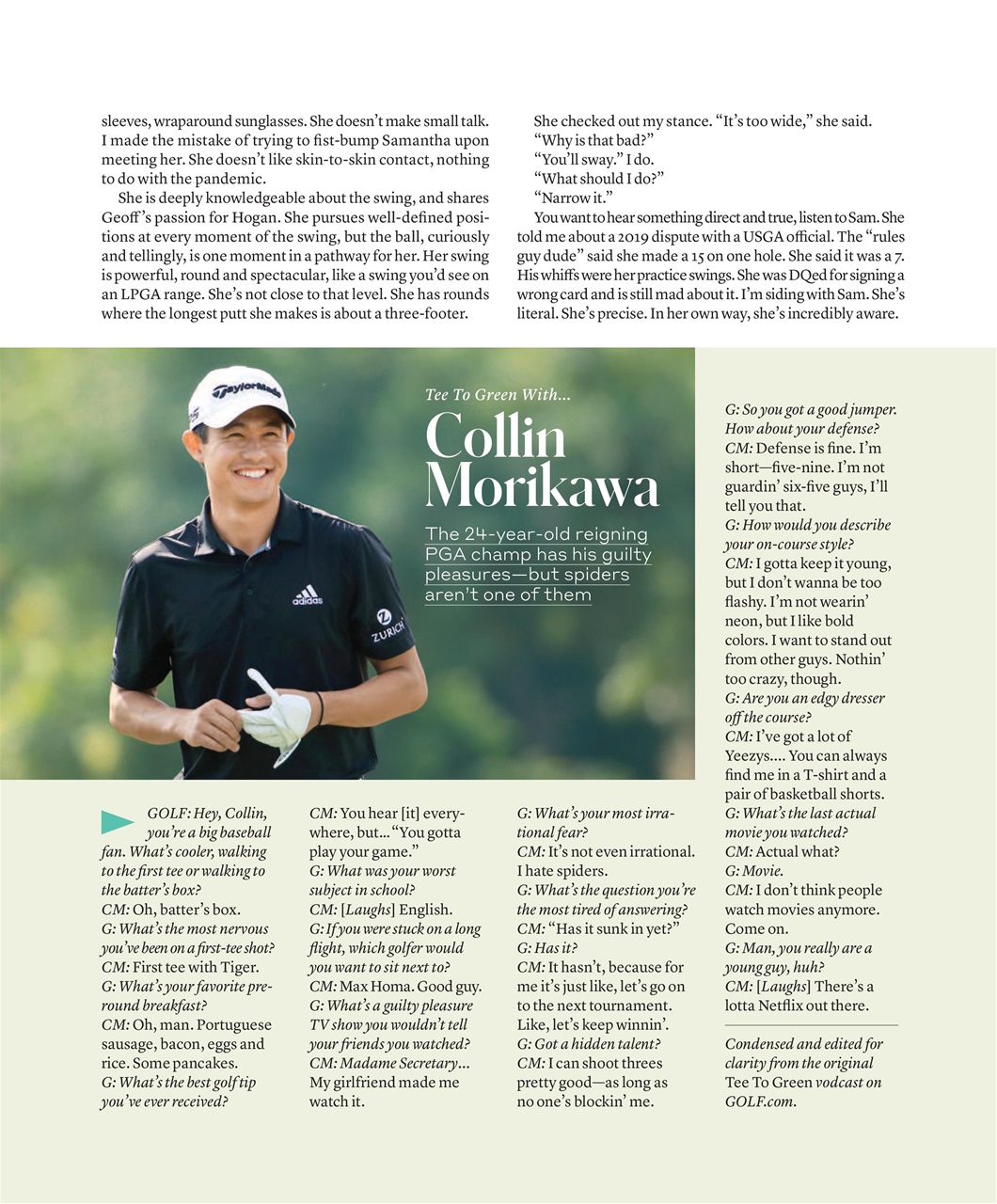 Golf Magazine Preview Pages