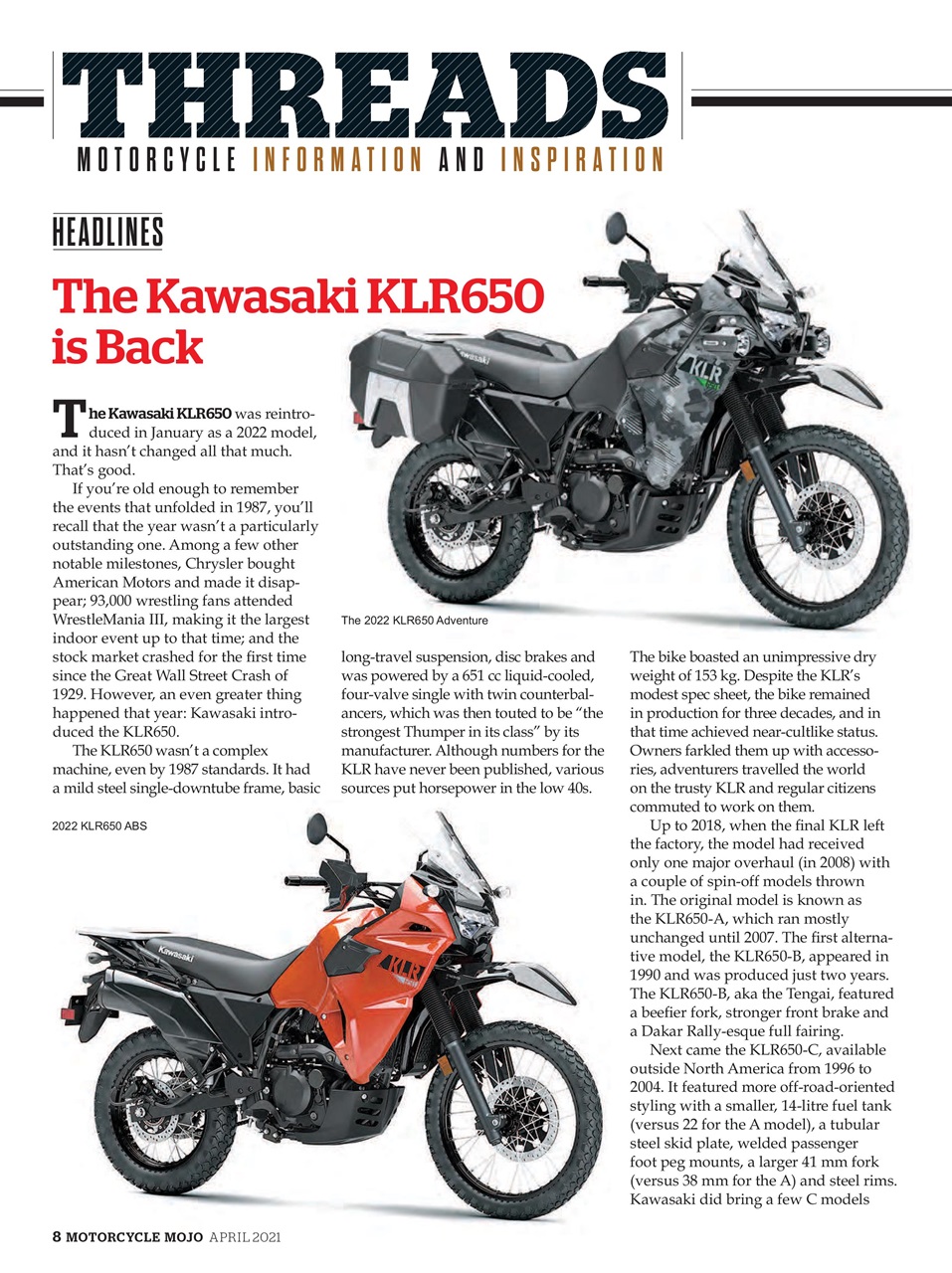 Motorcycle Mojo Preview Pages