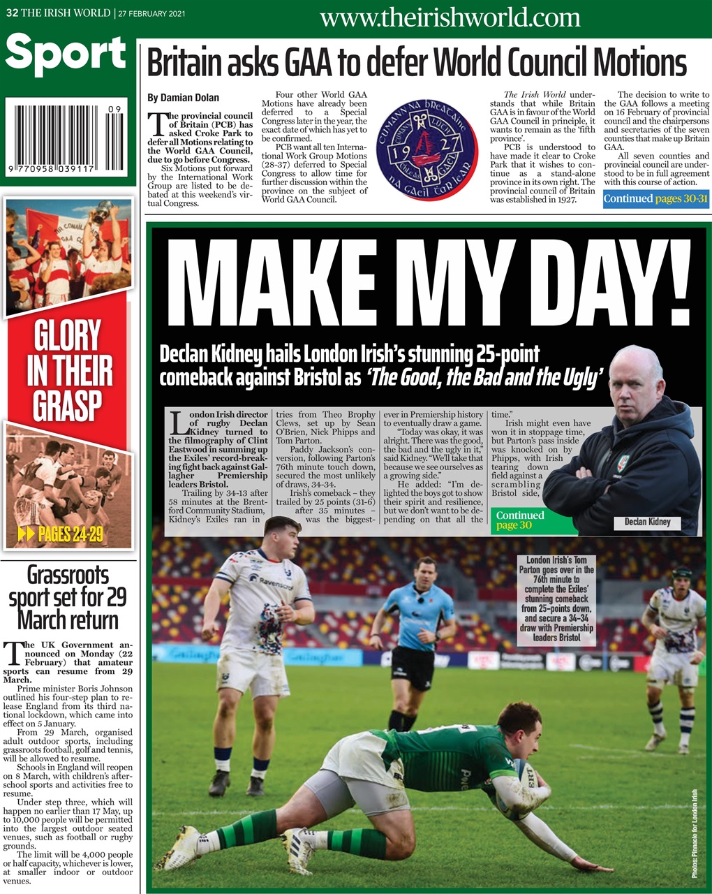 Irish World Preview Pages