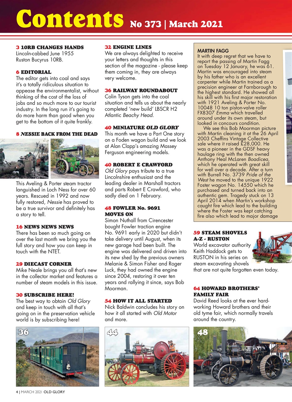 Old Glory Magazine Preview Pages