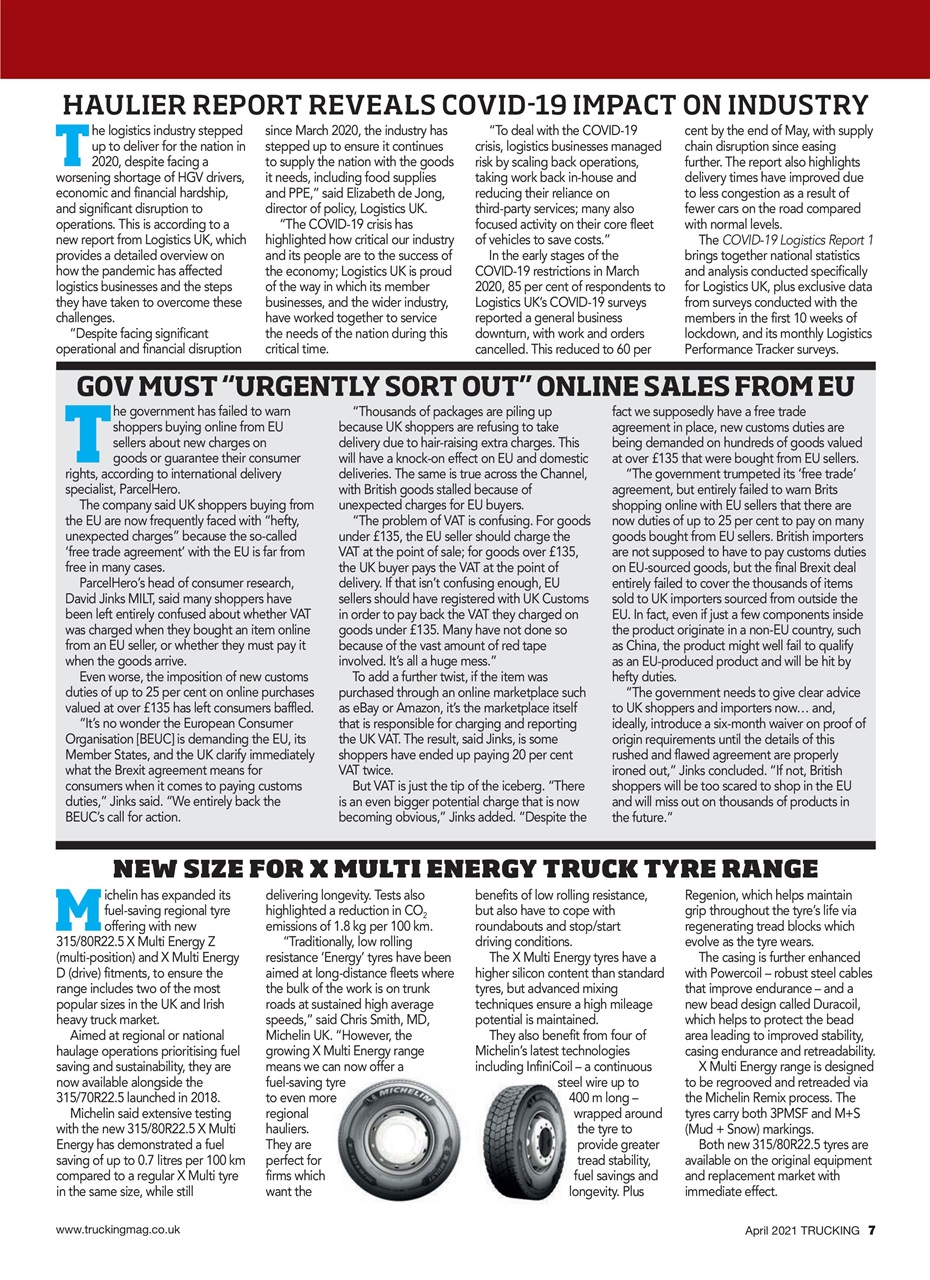 Trucking Magazine Preview Pages