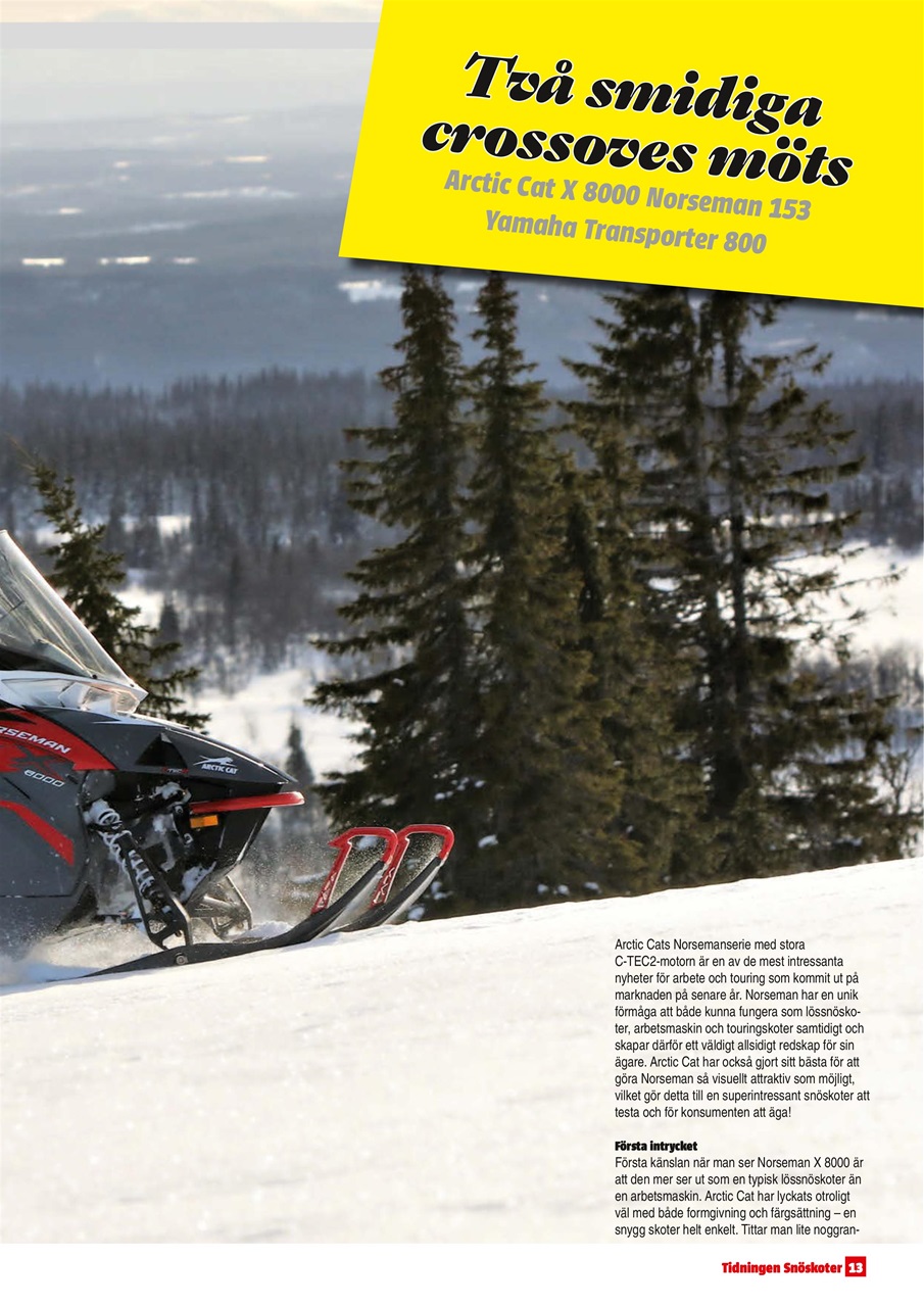 Tidningen Snöskoter Preview Pages