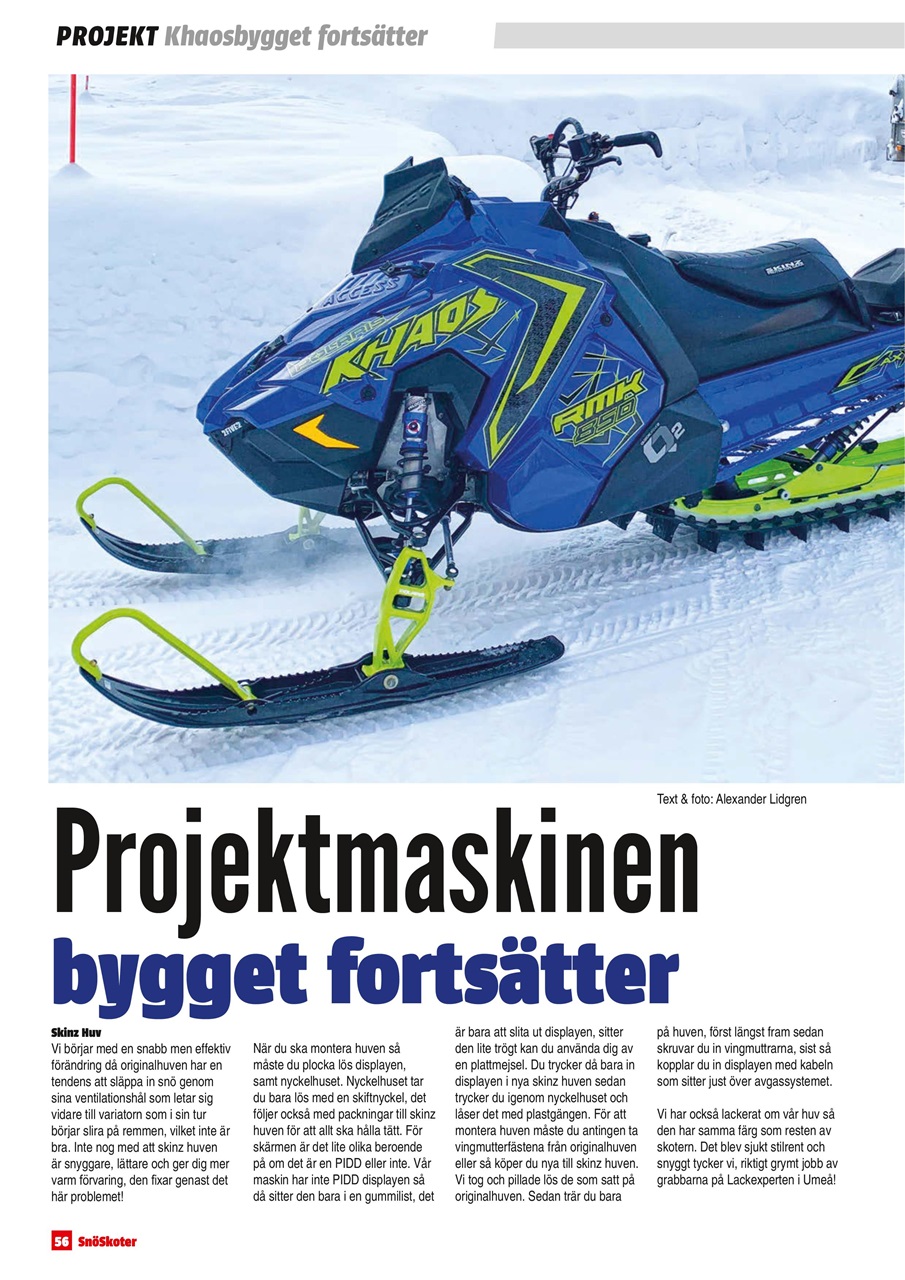 Tidningen Snöskoter Preview Pages