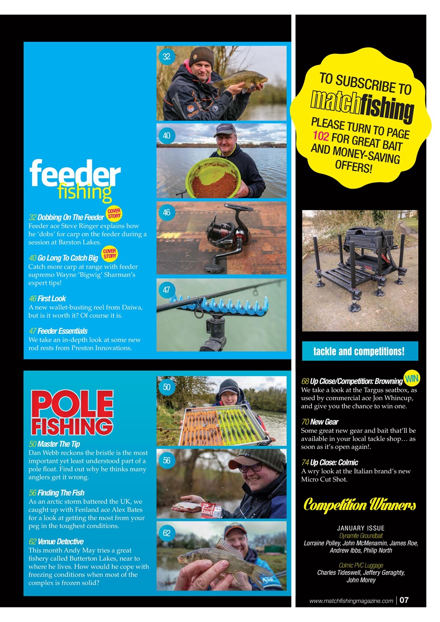 Match Fishing Preview Pages