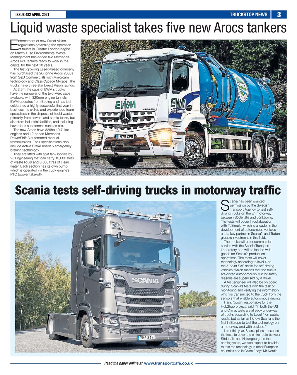 Truckstop News Preview Pages