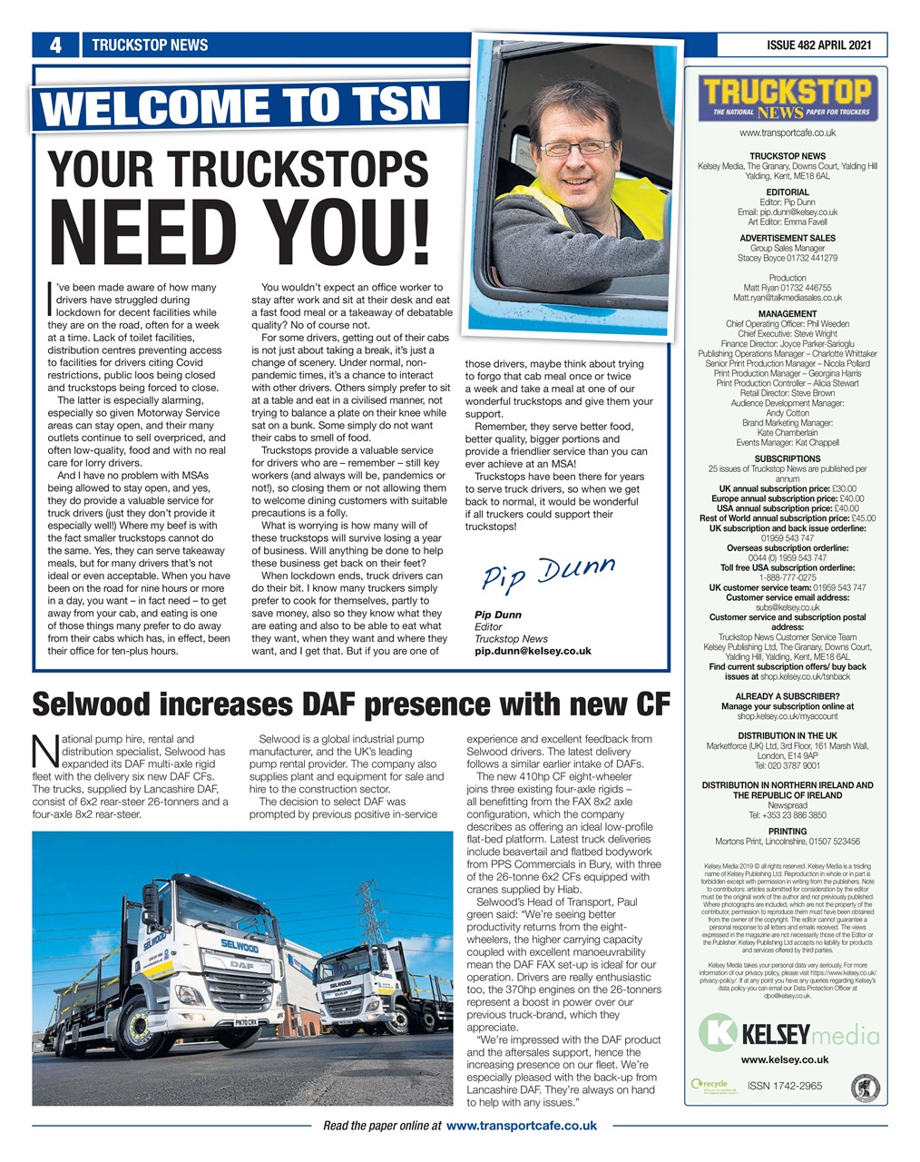 Truckstop News Preview Pages